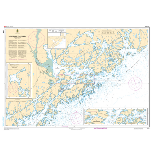 Paradise Clay CAN4969 CHS Chart Île Mistanoque /to Iles Mack