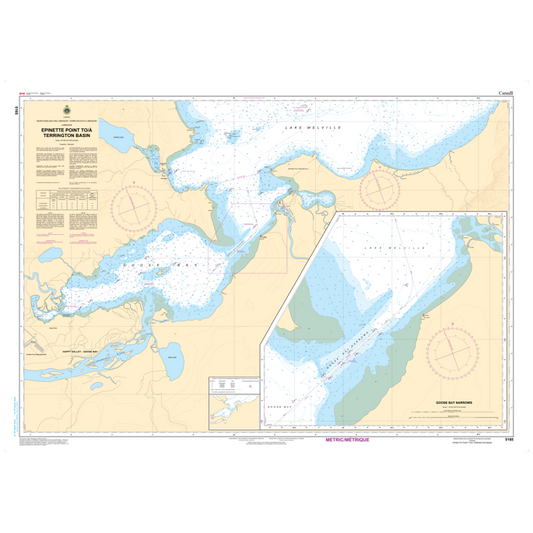 Paradise Clay CAN5165 CHS Chart Epinette Point to/ Terrington Basin