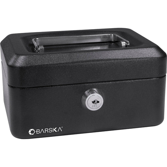 Barska CB11828 Extra Small 6" Cash Box with Key Lock