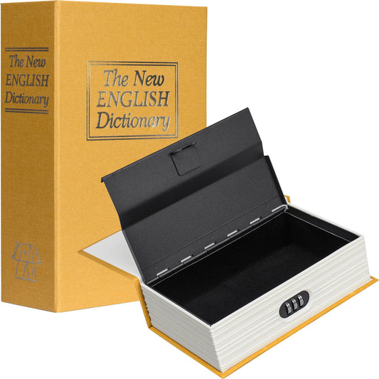 Barska CB11990 Dictionary Book Lock Box with Combination Lock, Brown