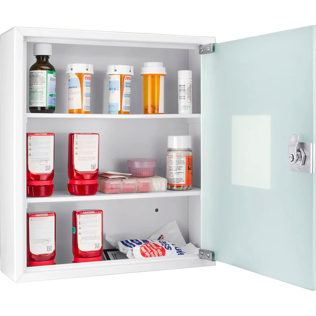 Barska CB12822 Standard Medical Cabinet with Frosted Glass Door