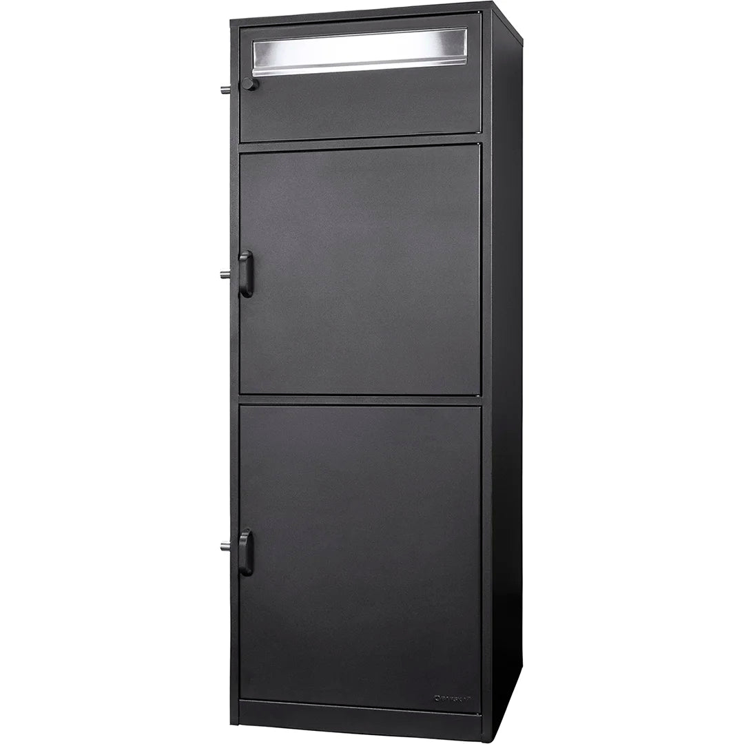 Barska CB13610 MPCB-100 Three Compartment Locking Mail and Parcel Box with Package Compartments