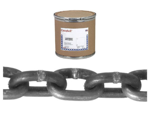 Campbell T0120500 5/16" Grade 30 Proof Coil Chain, Self Colored, 275' per Drum