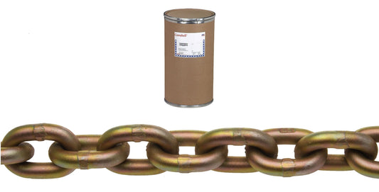 Campbell T0510812 1/2" Grade 70 Transport Chain, Yellow Chromate, 200' per Drum