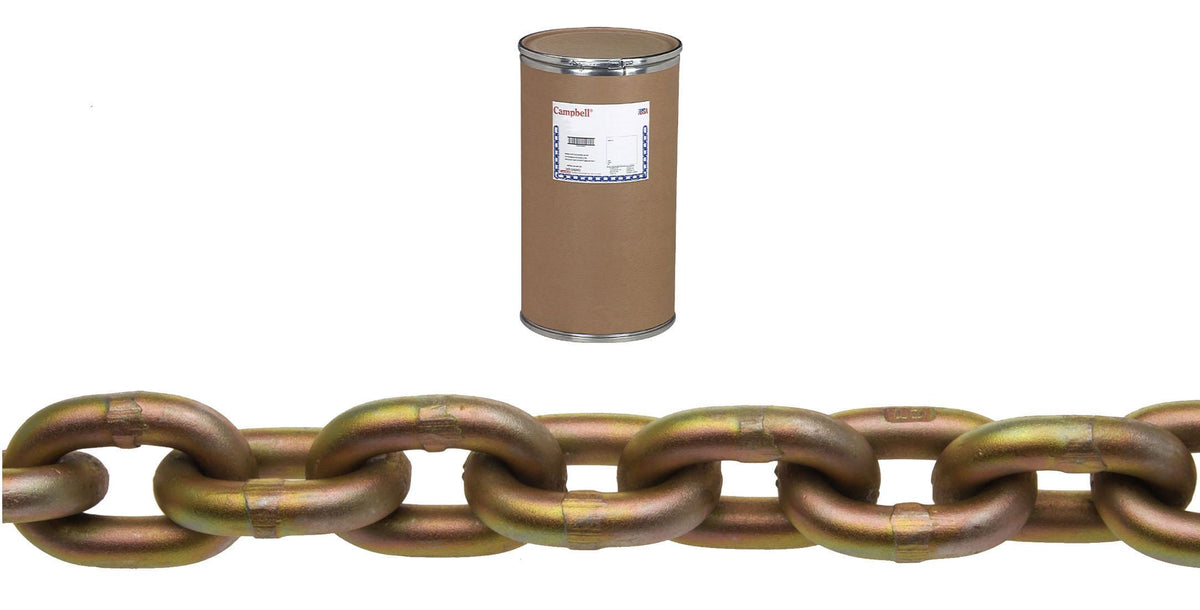 Campbell T0510512 5/16" Grade 70 Transport Chain, Yellow Chromate, 550' per Drum