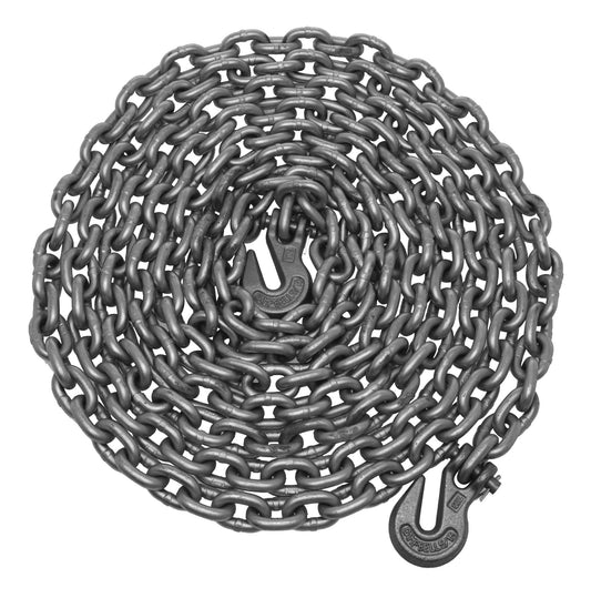 Campbell T0513578 5/16" x 20' Tow Chain, w/ Clevis Grab Hooks Each End, 1 per Bag