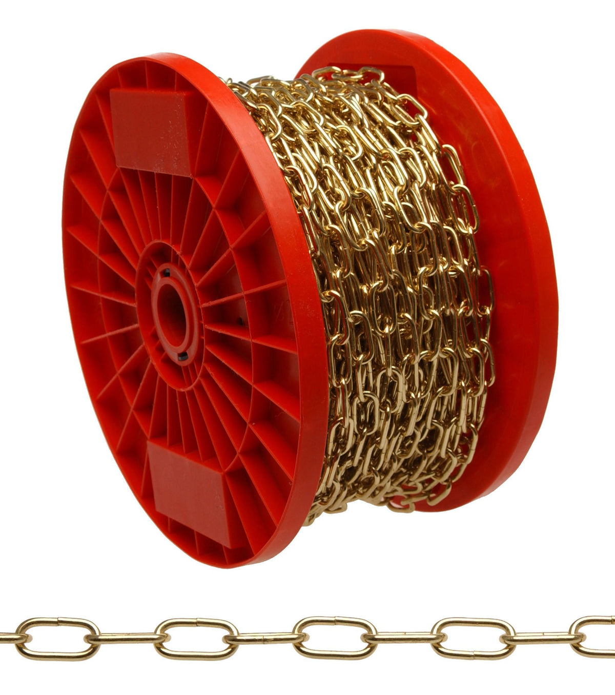 Campbell T0711077 #100 Hobby/Craft Oblong Decorator Chain, Black, 197' per Reel
