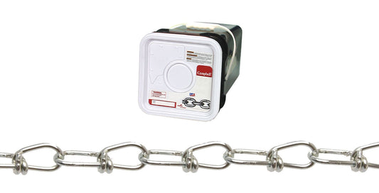 Campbell PD0752496N 2/0 Double Loop (Inco) Chain, Yellow Polycoat, 200' per Square Pail