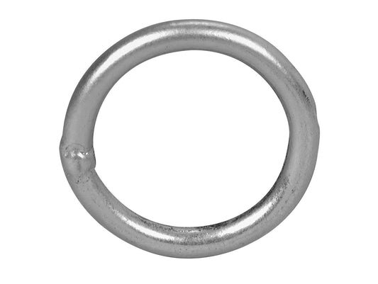 Campbell 6055988 7/16" x 4" Scallop Net Welded Ring, Case Hardened, Bright