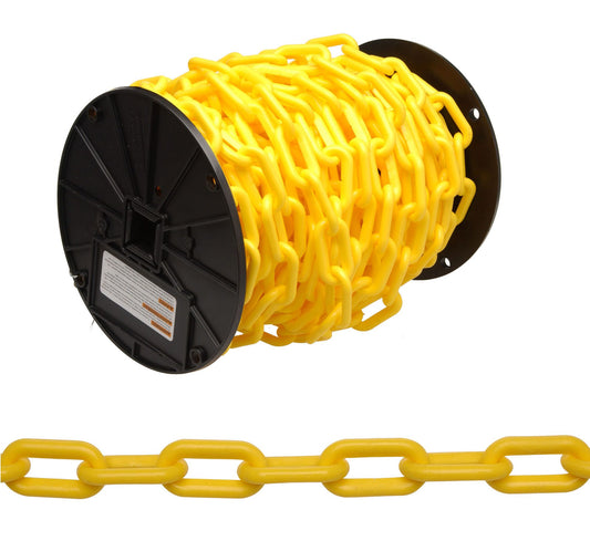 Campbell T0990847 #8 Plastic Chain, White, 60' per Reel