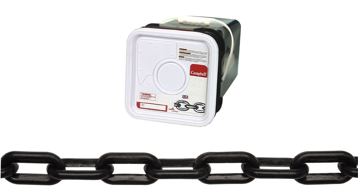 Campbell T0990846 #8 Plastic Chain, White, 138' per Square Pail