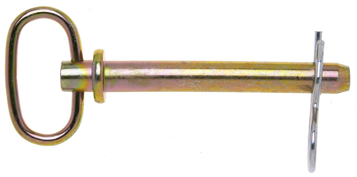 Campbell T3899720 5/8" x 4" Hitch Pin w/Clip, Yellow Chromate
