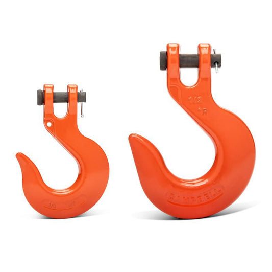 Campbell 4403415 5/16" Alloy Clevis Slip Hook, Forged Alloy, Painted Orange