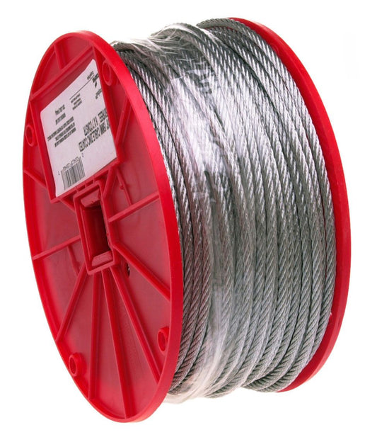 Campbell 7000327 3/32" 7 x 7 Cable, Galvanized Wire, 500 Feet per Reel