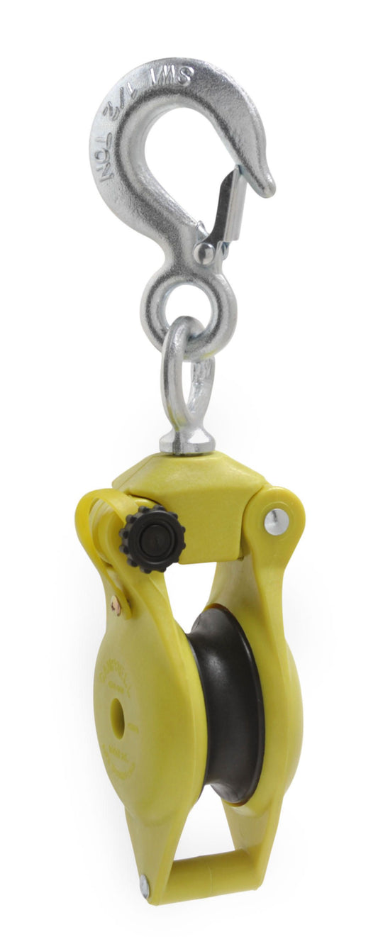 Campbell 7380300 CHB300, 3" Hand Line Utility Block with Latched Swivel Hook
