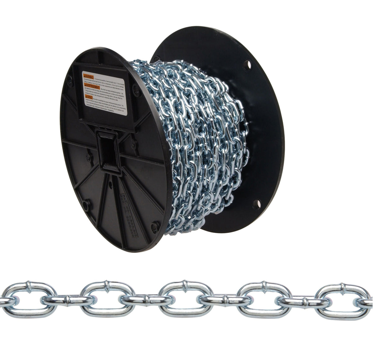 Campbell T0723367 #3 Straight Link Machine Chain, Brass Glo, 50' per Reel