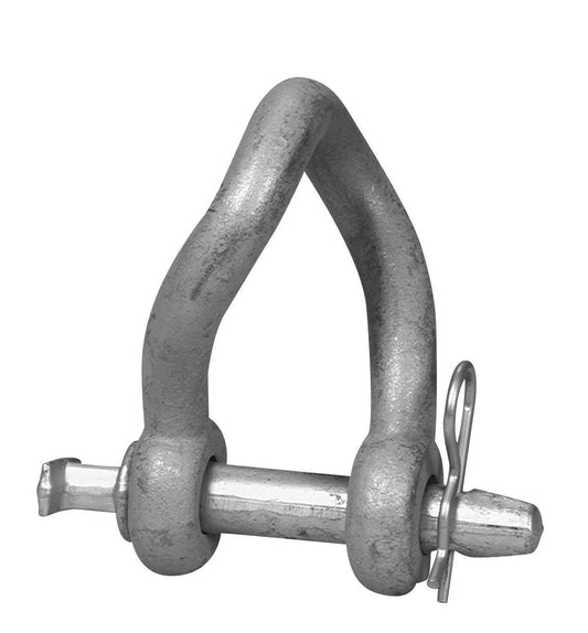 Campbell T3899919 7/8" Twisted Clevis, Long Body, Forged, Electro-Galvanized