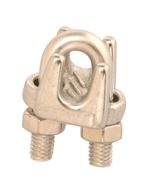 Campbell T7633004 1/4" Wire Rope Clip, Cast Stainless Steel