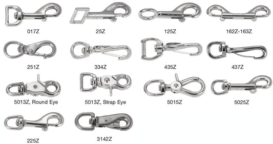 Campbell T7615012 1/2" Swiveling, Round Eye Bolt Snap, #225Z