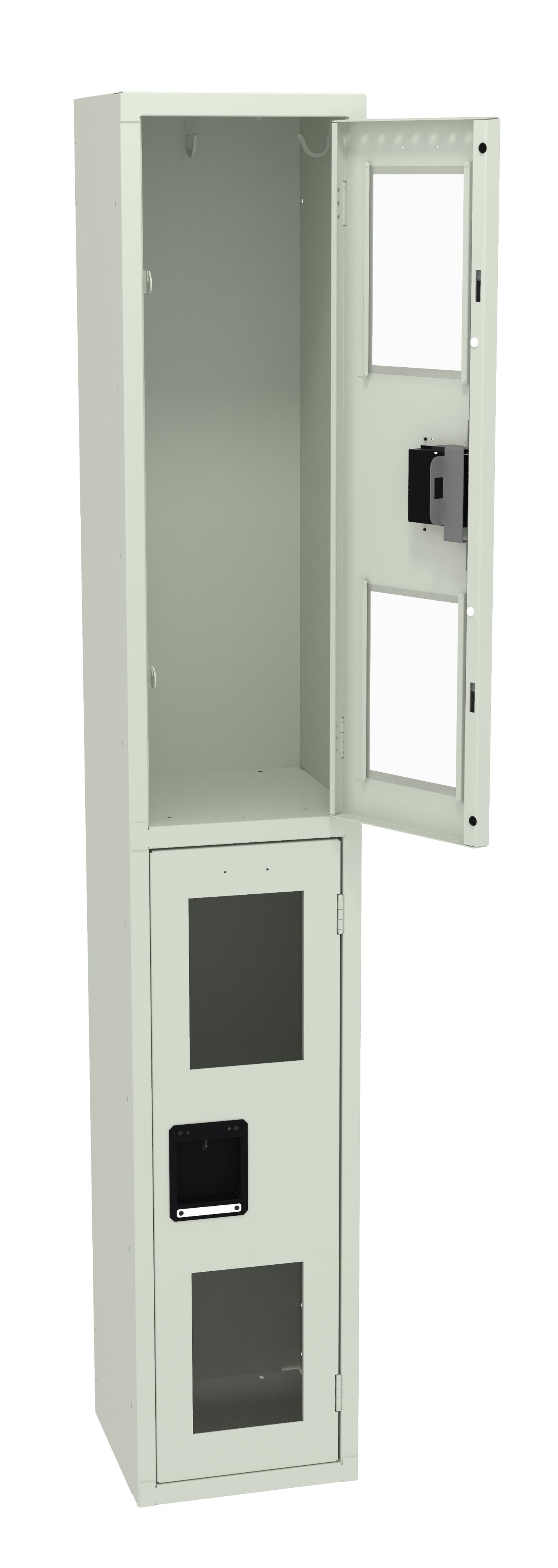 Tennsco CDL-121236-A Double Tier C-Thru Locker - One Wide, No Legs (Assembled)