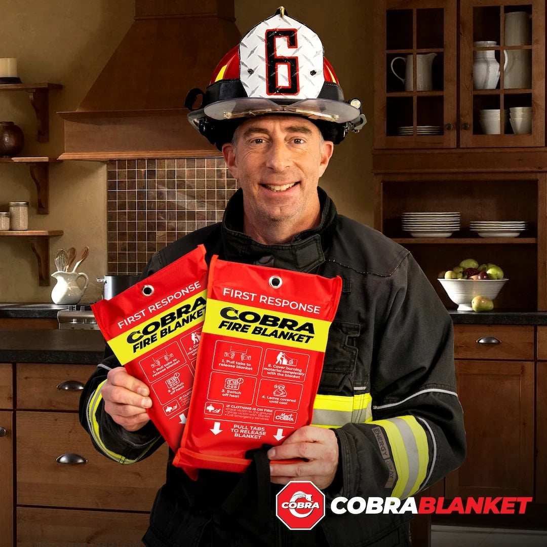 Cobra Fire Blanket for Home and Kitchen 40″ x 40″ 1x Blanket