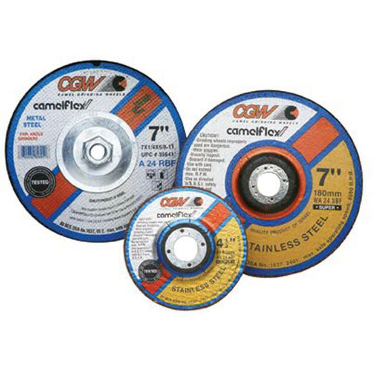 CGW ABRASIVES 35632 6X1/4X7/8 A24-R-Bf Steelt27 Dp Ct Whl