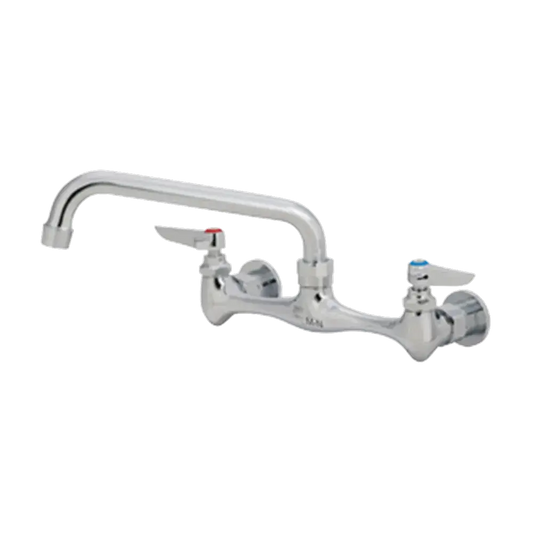 Matco-Norca CL-308CH Classic Two Handle Heavy Duty Wallmount Kitchen Faucet, Chrome