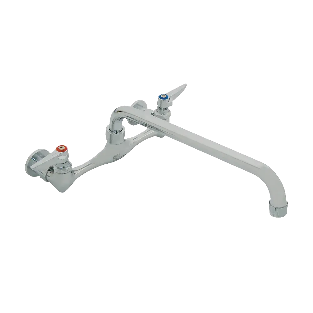 Matco-Norca CL-312CH Classic Two Handle Heavy Duty Wallmount Kitchen Faucet, Chrome