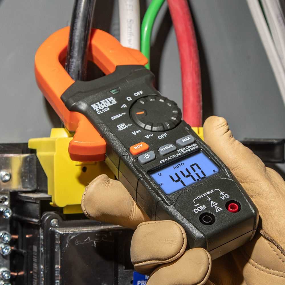 Klein Tools CL120 Digital Clamp Meter, AC Auto-Ranging 400 Amp