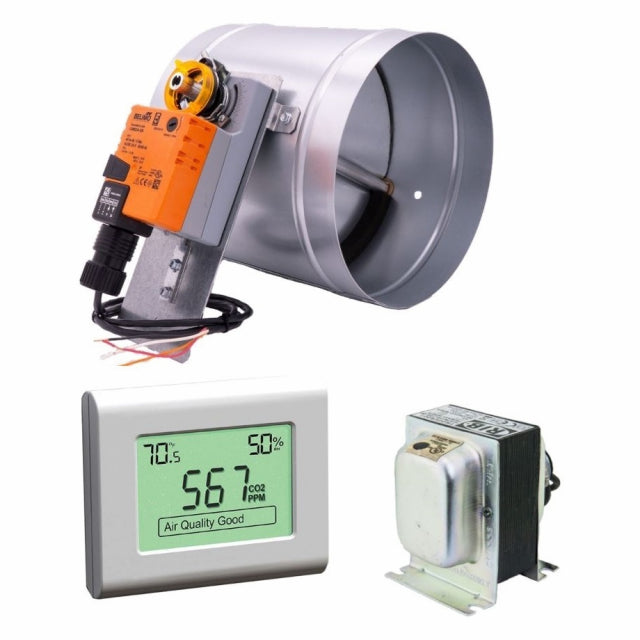 iO HVAC Controls CO2-MOD-08 8" Modulating Demand Co2 Ventilation Kit