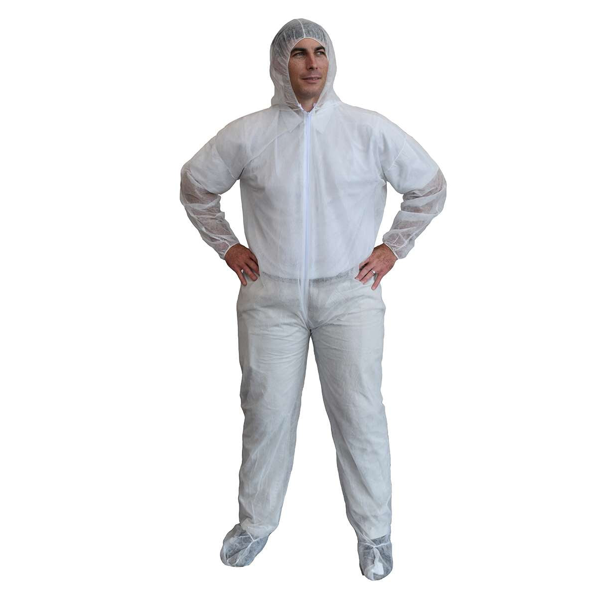 Cordova Safety COHB55XXXXL Polypropylene, Coverall, Hood, Boots, Heavy Weight