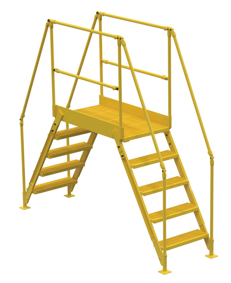 Vestil COL-5-46-33 Cross-Over Ladder, 5 Step, 48 H, 38 W