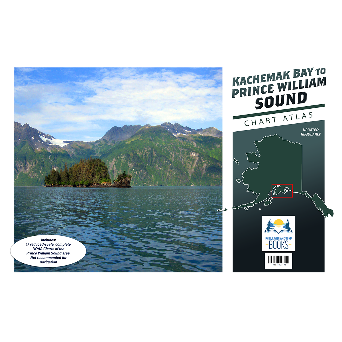 Paradise Clay IHP_PWS Kachemak Bay to Prince William Sound Chart Atlas (12x18 Spiral-bound)