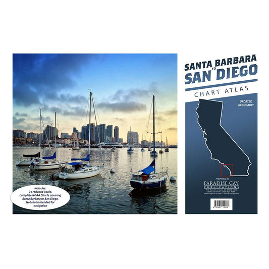 Paradise Clay IHP_SDCB1 Santa Barbara to San Diego Chart Atlas (12x18 Spiral-bound)