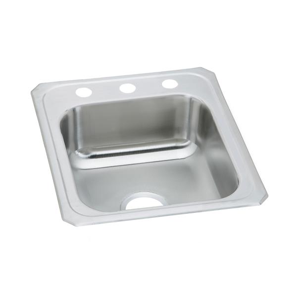 Elkay CR1721 Celebrity® Stainless Steel 17" x 21-1/4" x 6-7/8" Single Bowl Drop-in Sink