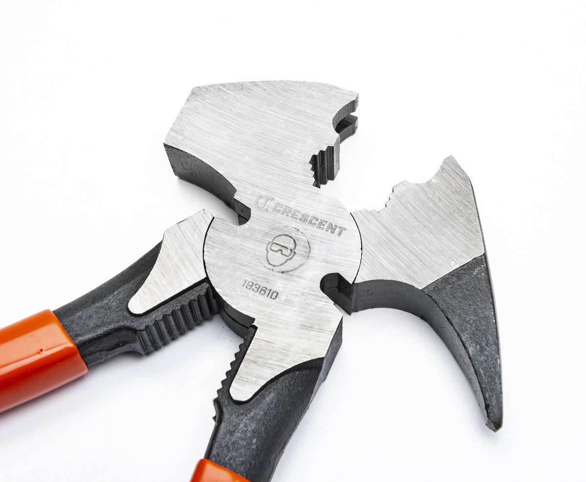 Crescent 193610CVSMNN-05 10" Dipped Handle Dual Staple Grip Joint Fence Tool Pliers
