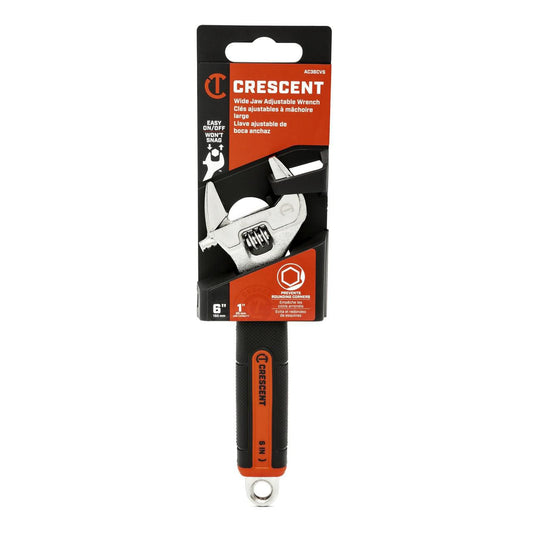 Crescent AC36CVS 6" Adjustable Wrench with Quick-Fit-Jaw