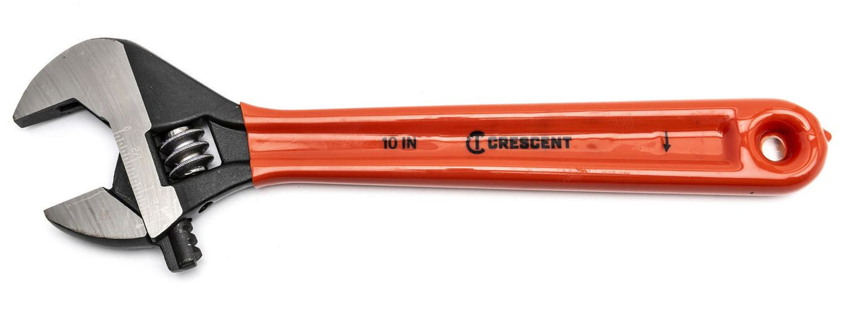Crescent AT210CVS 10" Black Oxide Adjustable Wrench with Cushion Grip