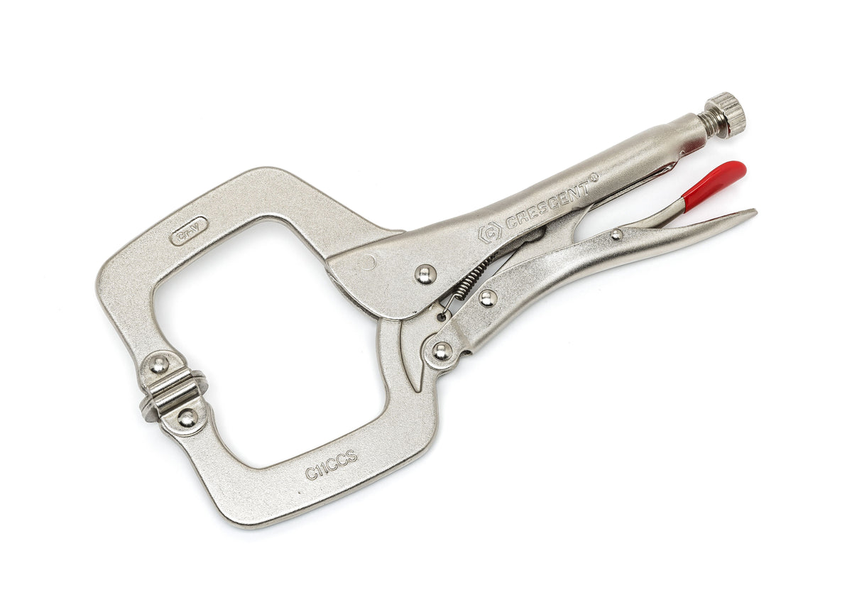 Crescent C11CCSVN 11" Locking C-Clamp with Swivel Pad Tips