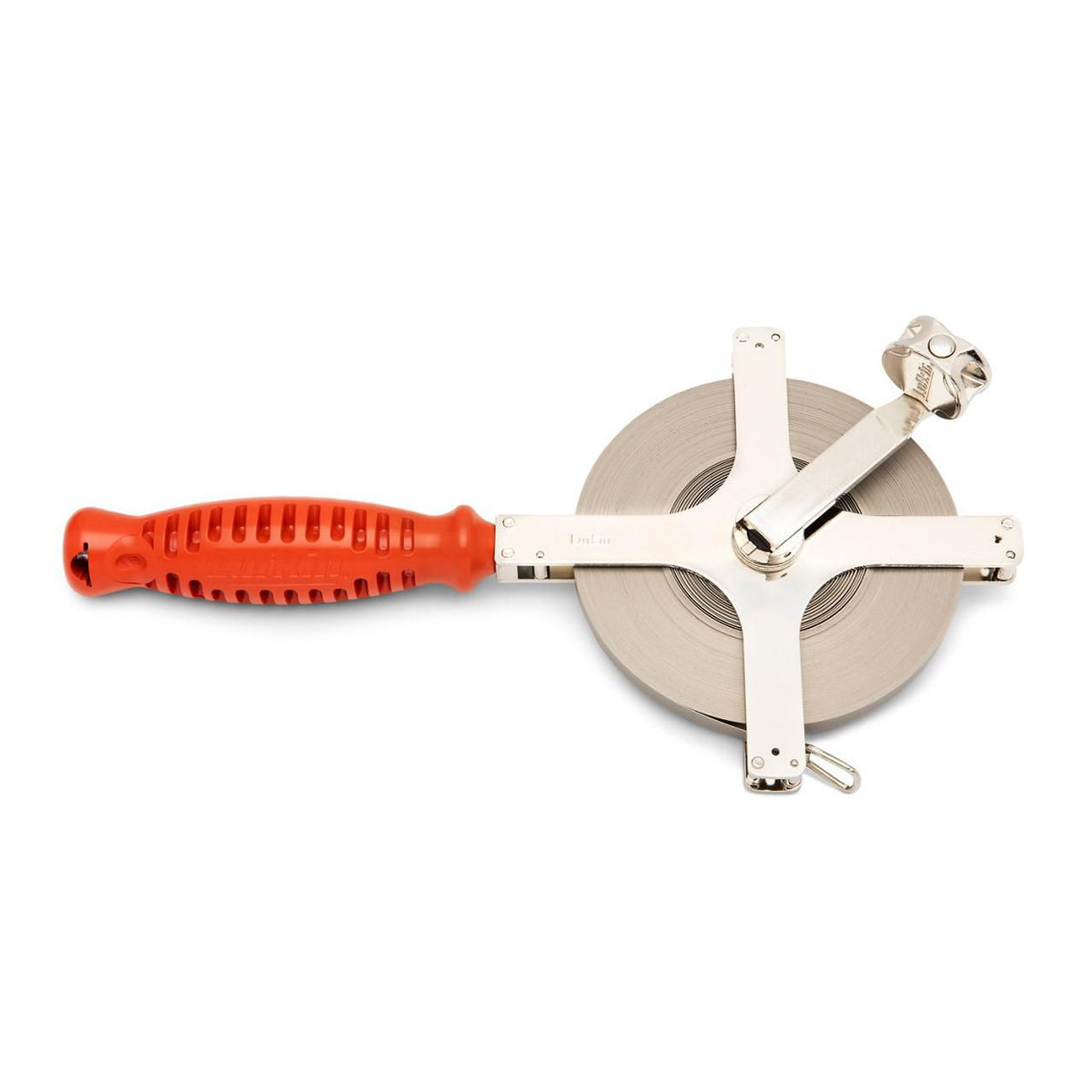 Lufkin C1288BLKN 3/8" x 200' Surveying and Engineer's Chrome Clad® Tape Measure with Blank Leader