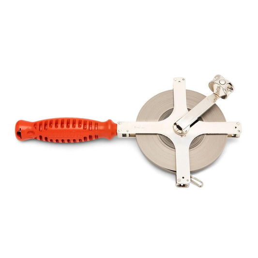 Lufkin C1288BLKN 3/8" x 200' Surveying and Engineer's Chrome Clad® Tape Measure with Blank Leader