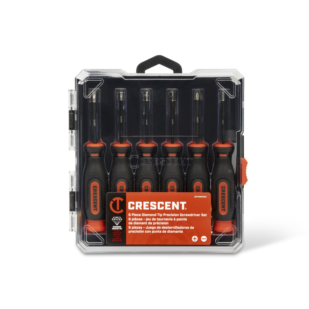Crescent CDTPR6PCSET 6 Piece Diamond Tip Precision Screwdriver Set