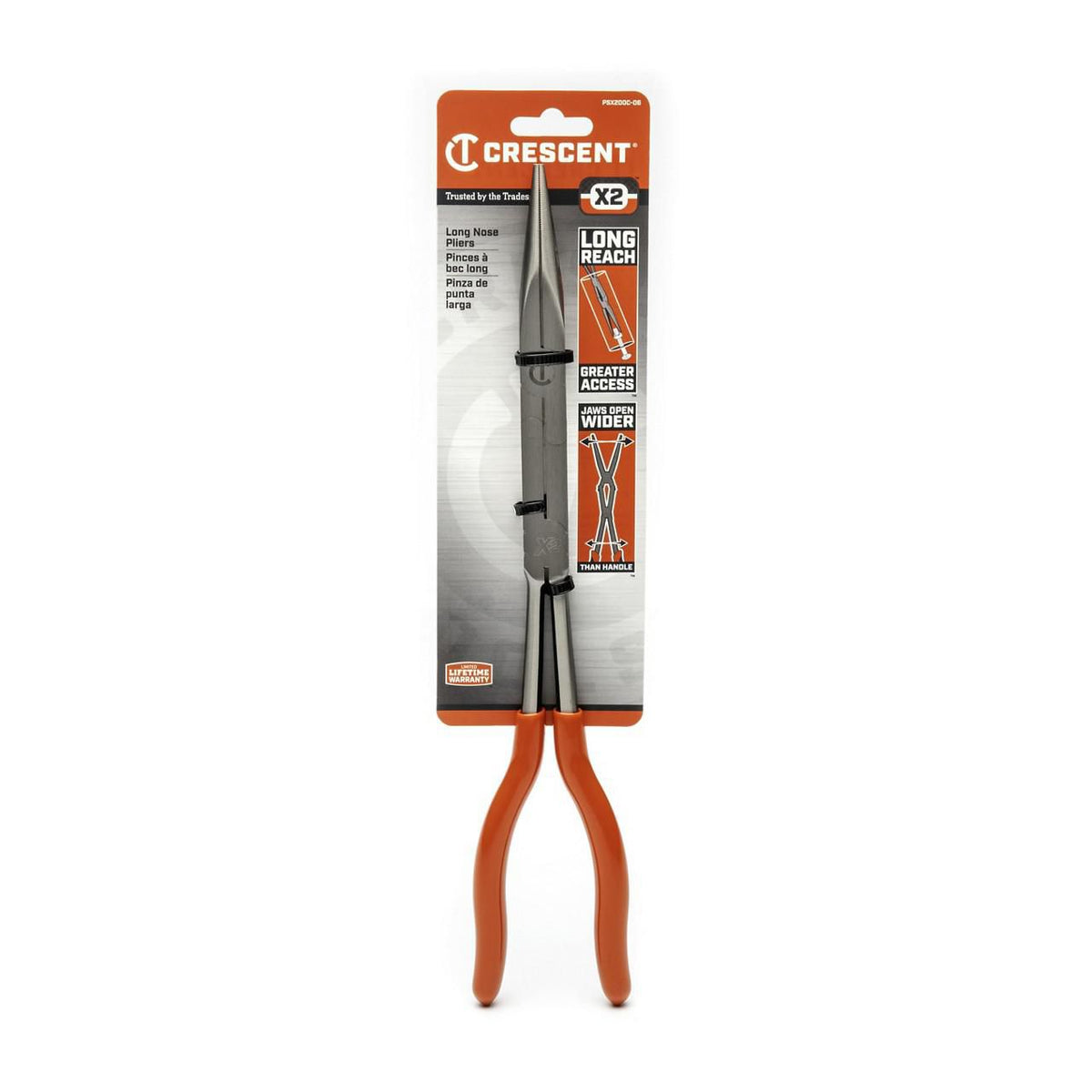 Crescent PSX200C-06 13" X2™ Dipped Handle Long Reach Pliers
