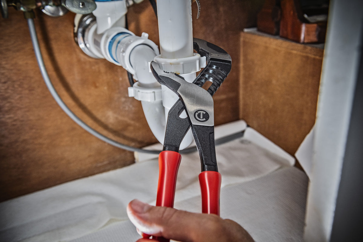 Crescent RTZ210V 10" Z2 K9™ V-Jaw Dipped Handle Tongue and Groove Pliers