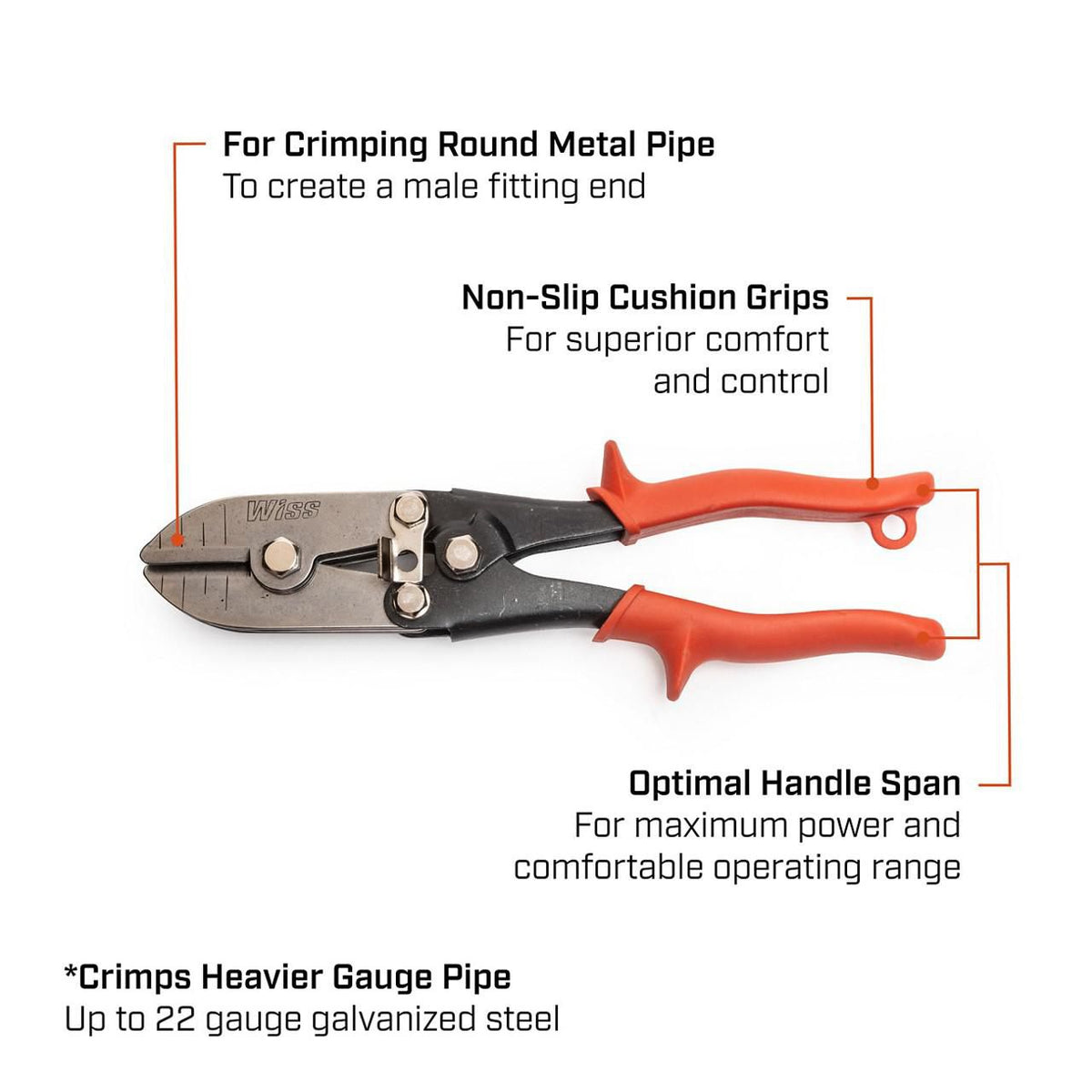 Wiss WC5SN 9-3/4" 5-Blade Hand Crimper