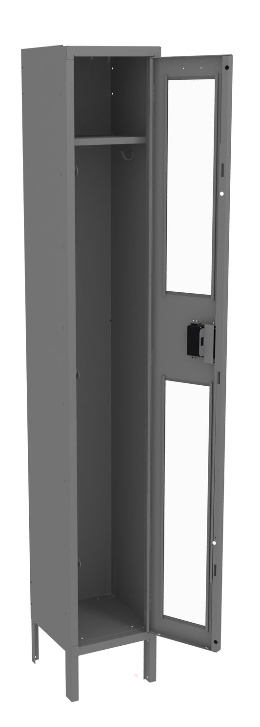 Tennsco CSL-121272-1 Single Tier C-Thru Locker - One Wide With Legs (Assembled)