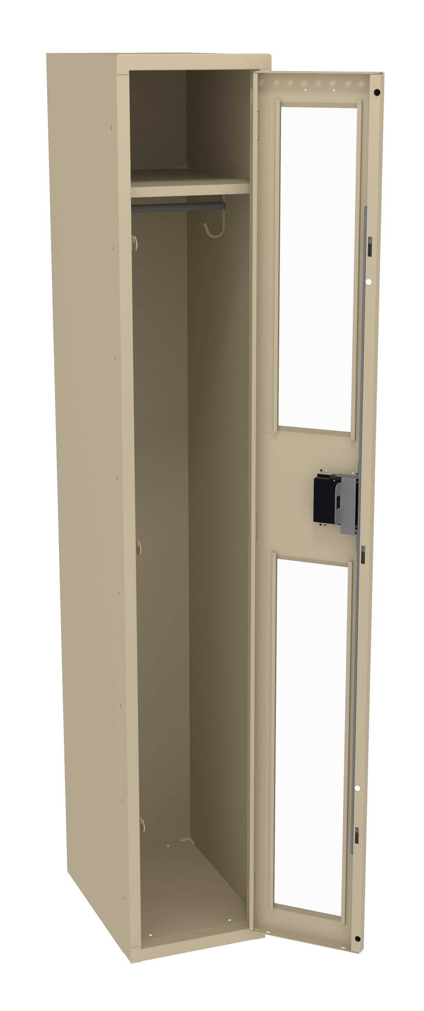 Tennsco CSL-121872-A Single Tier C-Thru Locker - One Wide, No Legs (Assembled)