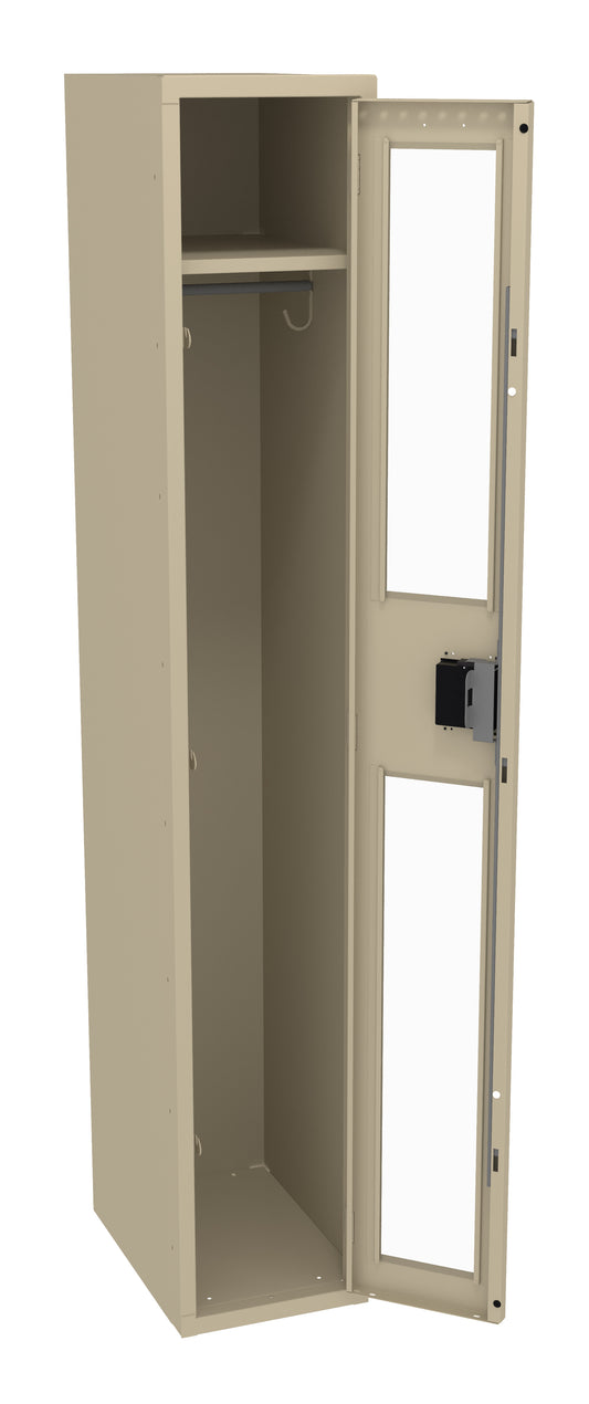 Tennsco CSL-121872-A Single Tier C-Thru Locker - One Wide, No Legs (Assembled)