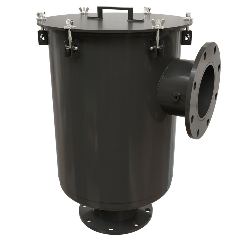 Solberg CSL-275P-600F Industrial Inlet Vacuum Filter, 6 Inch Flange, Polyester Element, 5 Micron