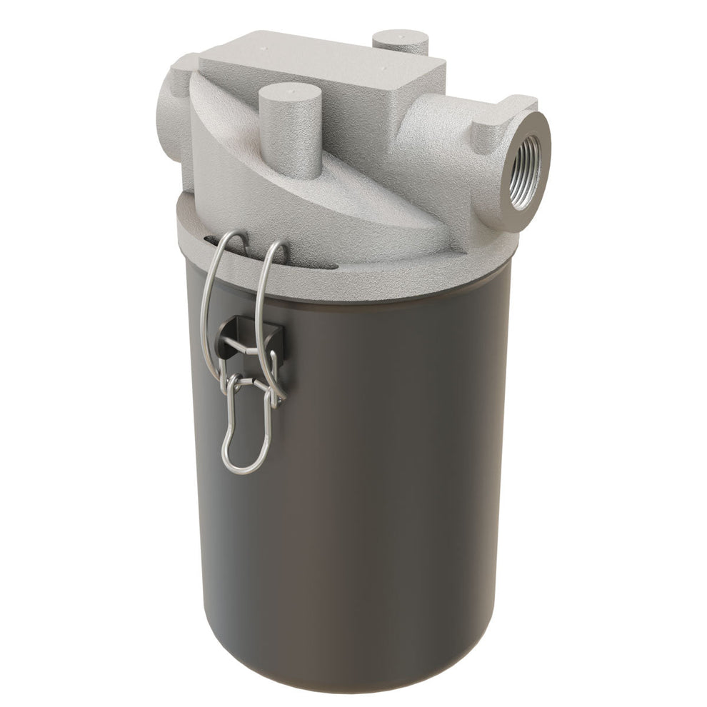 Solberg CT-8450-075C Inline Straight-Through Vacuum Filter – 3/4" NPSC, Paper Element, 2 Micron, CT Series